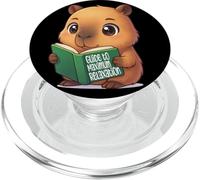 Bookworm Capybara Dreams Kawaii Style PopSockets PopGrip para MagSafe