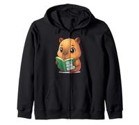 Bookworm Capybara Dreams Kawaii Style Sudadera con Capucha