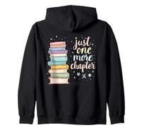 Bookworm Just One More Chapter Cozy Reader Arte estético Sudadera con Capucha