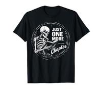 Bookworm Just One More Chapter Skeleton Disfraz de Halloween Camiseta