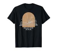 Bookworm Read The Book Boho Arch Line Art Illustration Camiseta