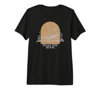 Bookworm Read The Book Boho Arch Line Art Illustration Camiseta Premium