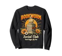 Bookworm Social Club Vintage Lectura Amante Sudadera