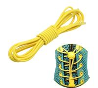 Boolavard 2 Pares de Cordones Elásticos Para Zapatos, Sin Ataduras, Para Correr, Trotar, Zapatillas de Deporte (Amarillo)
