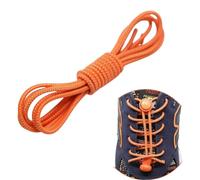 Boolavard 2 Pares de Cordones Elásticos Para Zapatos, Sin Ataduras, Para Correr, Trotar, Zapatillas de Deporte (Naranja)