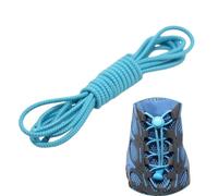 Boolavard 2 Pares de Cordones Elásticos Para Zapatos, Sin Ataduras, Para Correr, Trotar, Zapatillas de Deporte (lago Azul)