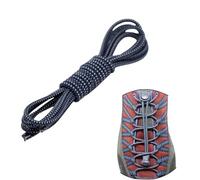 Boolavard 2 Pares de Cordones Elásticos Para Zapatos, Sin Ataduras, Para Correr, Trotar, Zapatillas de Deporte (Azul oscuro)