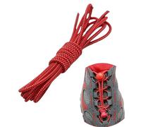 Boolavard 2 Pares de Cordones Elásticos Para Zapatos, Sin Ataduras, Para Correr, Trotar, Zapatillas de Deporte (Rojo)