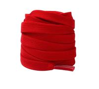 Boolavard 2 Pares de Cordones planos Premium para Zapatillas, Cordones para Zapatillas, Cordones Atléticos de 0.315 in de Ancho (90cm, Rojo)