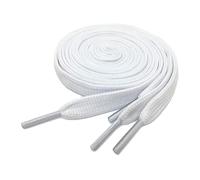 Boolavard 2 Pares de Cordones planos Premium para Zapatillas, Cordones para Zapatillas, Cordones Atléticos de 0.315 in de Ancho (110cm, Blanco)