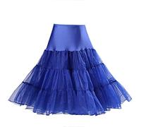 Boolavard® 50s Petticoat Vintage Retro Hoop Falda Falda Enagua para la Boda Vestido Nupcial Rockabilly de Novia (XS-M, Azul)