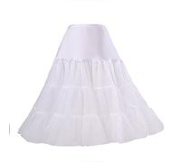 Boolavard® 50s Petticoat Vintage Retro Hoop Falda Falda Enagua para la Boda Vestido Nupcial Rockabilly de Novia (XS-M, Blanco)