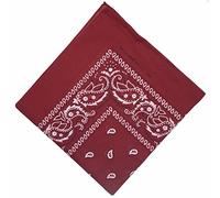 Boolavard - Bandanas estampadas, 100% algodón; pack individual, de 6 o de 12 31 # Burgund talla única