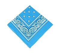 Boolavard - Bandanas estampadas, 100% algodón; pack individual, de 6 o de 12 azul talla única