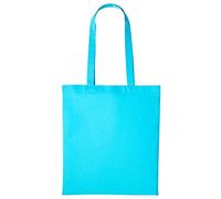 Boolavard Bolsa de algodón, ligera, mediana y reutilizable, adecuada para bricolaje, publicidad, promoción, regalo, actividades, Turquoise, Medium