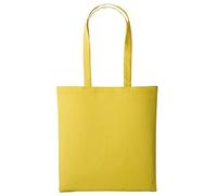 Boolavard Bolsa de compras de algodón, bolsas de compras reutilizables medianas y ligeras para alimentos, adecuadas para bricolaje, publicidad, promoción, regalos promocionales, actividades, amarillo