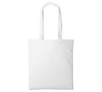 Boolavard Bolsa de compras de algodón, bolsas de compras reutilizables medianas y ligeras para alimentos, adecuadas para bricolaje, publicidad, promoción, regalos promocionales, actividades, Blanco