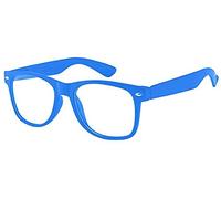 Boolavard Gafas de sol Nerd al estilo de las Gafas Unisex Retro Vintage: 45 Modelos para elegir (Azul oscuro claro)