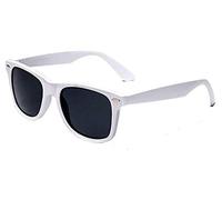 Boolavard Gafas de sol Nerd al estilo de las Gafas Unisex Retro Vintage: 45 Modelos para elegir (Blanco teñido)