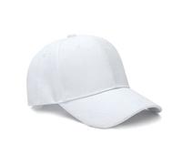 Boolavard - Gorra de béisbol, talla ajustable, para entrenamiento en carrera y actividades al aire libre en todas las estaciones, blanco, Talla única