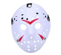 Boolavard Horror Disfraz de Halloween Máscara de Hockey Fiesta Cosplay Atrezzo (Blanco)