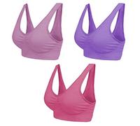 Boolavard Sujetador de Confort Seamless - Sujetador con Tirantes - Sujetador Deportivo y Deportivo, Top Deportivo, Sin Costuras, XXL