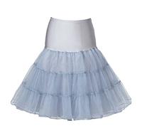 Boolavard Vintage Retro Enaguas de 50 oscilación de 1950 Rockabilly Blanco, Negro, Azul, Rosa, Rojo (L-XL, Gris)