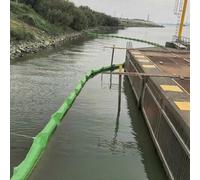 Boom flotante de contención de derrames de aceite, barrera marina de PVC de alta resistencia para un control eficaz del aceite y las malas hierbas en cuerpos de agua