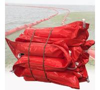 Boom flotante de PVC para contención de basura para derrames de petróleo, valla de control de inundaciones y prevención de contaminación del agua