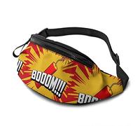Boom Goes The Dynamite - Riñonera con correa ajustable para hombre y mujer, deportes al aire libre, correr, gimnasio, viajes, Boom va la dinamita, Talla única, moda