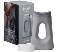 Boom Home Medical Loona - Orinal femenino premium, diseño silencioso y sin salpicaduras para mujer, ideal para mesita de noche, viajes y uso al aire libre, gris luna, apto para HSA/FSA