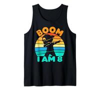 Boom I'm 8 Years Old Party Dabbing para niños de 8 años Camiseta sin Mangas
