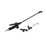Boom rociador manual para mochila, varita rociadora de jardín con 3 boquillas, lanza de fibra de vidrio resistente a los ácidos, ventilador ajustable y doble cabeza, kit de conector de manguera de