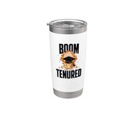 Boom. Tenured. Logro Académico Vaso térmico de acero inoxidable de doble pared