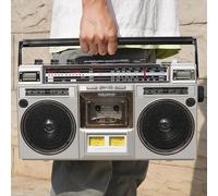 Boombox de casete, radio AM/fm, altavoces estéreo integrados, amplia compatibilidad Bluetooth para emparejamiento rápido de varios dispositivos