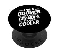 Boomer Like a Grandpa Only Cooler Classic Grandfather PopSockets PopGrip Adhesivo