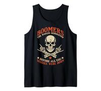 Boomers Badass Generación Antes de Que Las Mariquitas nacieran Skull Camiseta sin Mangas