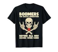 Boomers Badass Generation Retro Vintage Rebel Pride Boomer Camiseta