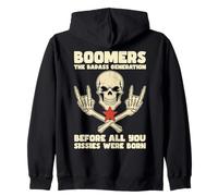 Boomers Badass Generation Retro Vintage Rebel Pride Boomer Sudadera con Capucha