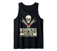 Boomers Badass Generation Vintage Rebel Pride Boomer Camiseta sin Mangas