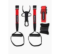 BOOMFIT Correas de Suspensión para Entrenamiento en Casa y Viajes | Kit de Suspensión Fitness con Anclaje para Puerta | Gimnasio Portátil para Fuerza y Core | Ideal para Calistenia y Atletas