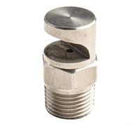 Boomless Boquilla de acero inoxidable de 1/2 pulgada para rosca BSP macho con amplio ángulo de pulverización 140 170 grados para cinta transportadora y aplicaciones de refrigeración