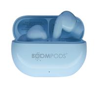 Boompods Auriculares TWS Bluetooth 5.3 Extra Bass modelo EchoBuds, Azul cielo