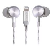 Boompods Digibuds - Auriculares con Cable Lightning para iPhone y iPad, Certificado MFi de Apple, Titanio