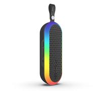 Boompods Halo - Pequeño Altavoz Bluetooth portátil con Luces - Altavoces inalámbricos para Viajes y Fiestas al Aire Libre, Ducha/baño con Resistencia al Agua IPX6, Tiempo de reproducció