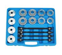 BOOMSTART Juego de 28 piezas de rodamientos silenciosos, prensa de rodamientos de rueda, extractor de casquillos, juego de herramientas con maletín de almacenamiento, extractor, extractor para coche