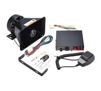 BOOMSTART Sirena de alarma de advertencia de 8 tonos, sirenas de emergencia para automóviles