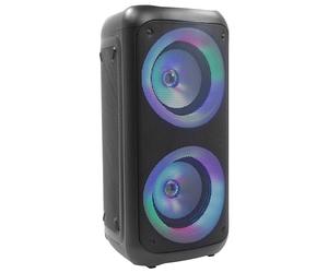 BoomToneDJ Altavoz con batería Traveler 400 (Mando a Distancia IR, 400W) Ideal para DJ móviles y Fiestas privadas, Bluetooth, luz integrada, USB/SD, asa de Transporte telescópica