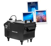 BoomToneDJ, CIRUS 1000, máquina de humo pesado a base de agua, mando a distancia incluye 1000 W, ideal para bodas, cumpleaños y otros eventos profesionales, no requiere hielo.