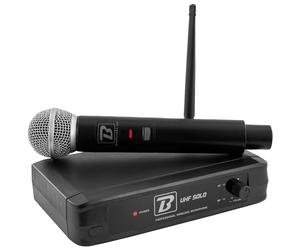 BoomToneDJ Sistema Completo con micrófono inalámbrico de Mano de Alto Rendimiento UHF Solo F2. UHF 682.2 MHz, señal Clara, Largo Alcance, 5 Horas de duración, Ideal para Vivo, Karaoke y